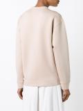 embossed logo sweatshirt