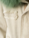 furry trim jacket 