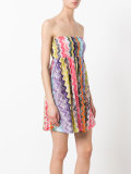 strapless zigzag dress 