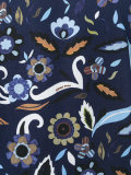 short-sleeved flower print T-shirt
