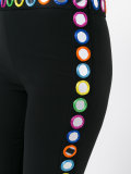 mirror embroidered flared trousers