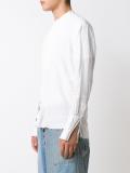 band collar shirt