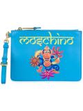 monkey print clutch