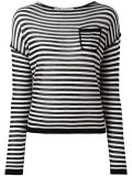 striped knitted blouse