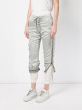 layered cropped trousers
