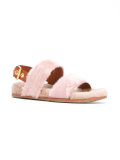 sling-back flat sandals