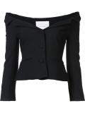 off-the-shoulder blazer