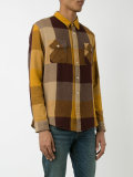 flap pockets checked shirt