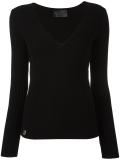 deep v-neck jumper