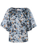 floral print blouse