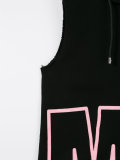 logo sleeveless hoodie