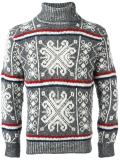 intarsia turtleneck jumper