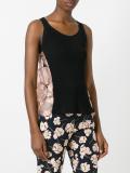 patchwork knitted tank top