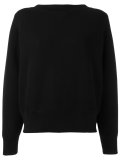 lace-up boat neck sweatshirt