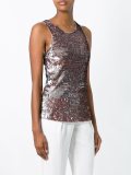 sequined halterneck vest