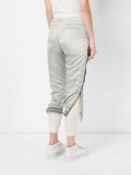 layered cropped trousers