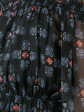 off-shoulder sheer dress