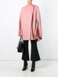 pom-pom detail cape