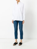 band collar shirt
