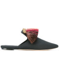 tassel embellished mules