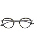camouflage round shaped glasses