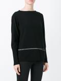 detail boat neck jumper