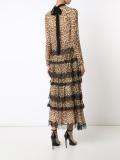 leopard print ruffled dress