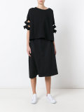 midi A-line skirt