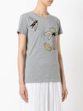 Tropical appliqué T-shirt