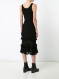 ruffle knit dress