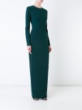 back slit long dress