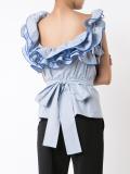 ruffled collar blouse