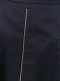 zipped A-line skirt