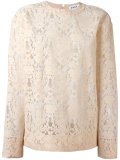 cut-out lace sweater