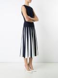 pleated knit dress
