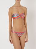 printed bandeau bikini set