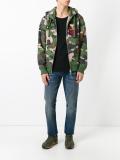 stonewashed slim-fit jeans