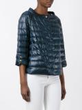 three-quarters sleeve puffer jacket