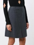 plaid A-line skirt