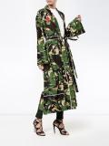 camouflage print robe