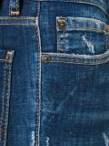Slim stitch distressed jeans