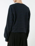 floral embossed sweatshirt