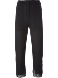 cropped slim-fit trousers