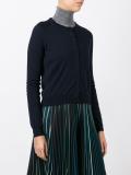 round neck cropped cardigan