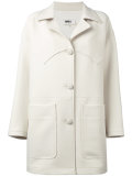 crepe single breasted short coat