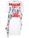 logo print T-shirt dress
