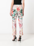floral print cropped trousers