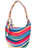 rainbow tassel tote