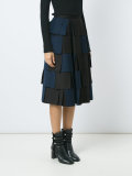 panelled neoprene skirt