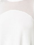 sheer detail knitted tank